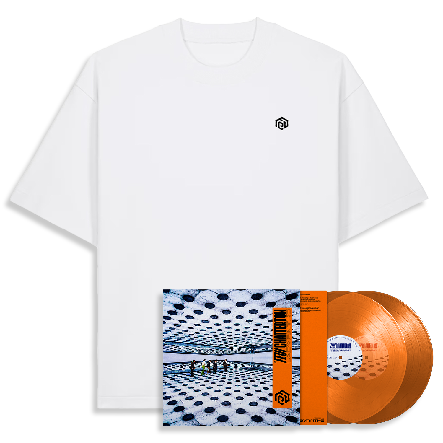 PACK DOUBLE VINYLE COULEUR + T-SHIRT "ALLONS VOIR"